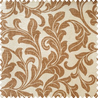 Dark brown and beige color beautiful traditional designs texture finished background swirls bold finished pattern polyester main curtain